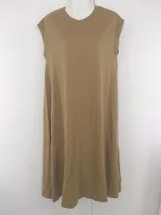 ◇ B:MING by BEAMS カジュアル 無地 シンプル 半袖 膝下丈 ワンピース サイズONE ベージュ系 レディース E  【中古】 【1305250024967】