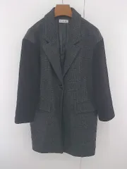 ◇ BROWNY 通勤 カジュアル チェック 切替 長袖 チェスター コート サイズF グレー ブラック マルチ レディース E  【中古】 【1305250011127】のサムネイル