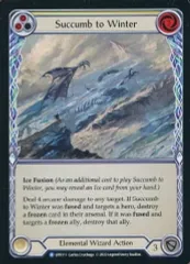 【中古】Flesh and Blood UPR111[R]：(Rainbow Foil)Succumb to Winter (2)