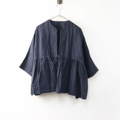 パラスパレス　nume ヌメ　コットンビエラシャツ パラスパレス nume ヌメ コットンローン ギャザーシャツ ブラウス