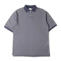 美品 STEVEN ALAN スティーブンアラン ポロシャツ サイズ:S ボーダー コットン ジャージー 半袖ポロシャツ SUVIN BORDER POLOSHIRT LOOSE FIT グレー ネイビー 日本製 トップス 【メンズ】のサムネイル