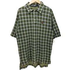 ポロバイラルフローレン Polo by RALPH LAUREN 90S ゴルフエンブレム タータンチェック S/S ポロワンピース レディース import：L 