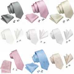激安新品 ネクタイ チーフ カフス 3点 セット 礼装 パーティー ホワイト シルバー ゴールド ピンク ブルー ストライプ ボタニカル 花柄 唐草
