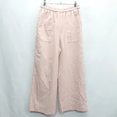 ◇ Θ SHIPS any ウエストゴム　ワイドパンツ サイズ38 ピンク レディース E  【1410100044078】