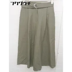 ◇ ◎ GLOBAL WORK グローバルワーク ウエストベルト付き スカーチョ ガウチョ パンツ サイズS カーキ レディース 【中古】 【1105210026334】
