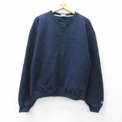 XL/古着 チャンピオン champion 長袖 スウェット メンズ 00s PONTIAC G6 クルーネック 紺 ネイビー 25sep11 中古 スエット トレーナー トッ