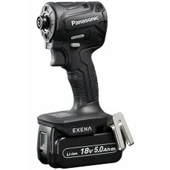 【Panasonic】EXENA 充電インパクトドライバー EZ1PD1J18D-B 18V 5.0Ah 電池2個セット 黒【アウトレット品 新品未使用】のサムネイル