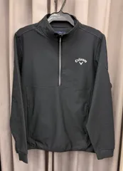 【新品未使用品】キャロウェイ ウェア プルオーバー メンズ ゴルフウェア 秋冬 裏起毛  ハーフジップ モックネック c25233109 Callaway ブラック（葛西店）