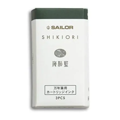 セーラー万年筆　万年筆用カートリッジ　 インク　四季織(3本入)　海松藍