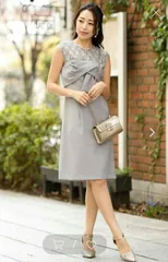 送料無料 未使用 発表会 女優 9号 M ドレープ ワンピ－ス（OPN4116）