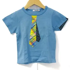 ファミリア 半袖Ｔシャツ トップス ネクタイ コットンT キッズ 男の子用 100サイズ 水色 Familiar 【中古】