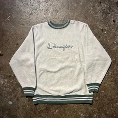 Champion 90s USA製 REVERSE WEAVE 刺繍タグ ロゴ リブライン 霜降りグレー チャンピオン 1990s リバースウィーブ