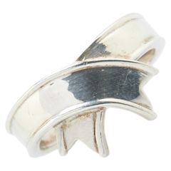 エルメス エマイユ 七宝 ボーダー シルバー オレンジ メタル  