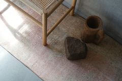 ヴィンテージラグ トルコ イスパルタ ピンクベージュ 147 × 63 cm No.TR2559