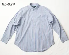 ［USED］Polo Ralph Lauren ポロ ラルフ ローレン 古着 ラルフ シャツ ストライプ柄ANDREW/アンドリュー CLASSIC FIT レギュラーカラーシャツXL~2XLサイズrl-024