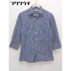 ◇ UNITED ARROWS ユナイテッドアローズ ギンガムチェック 長袖 シャツ ブラウス サイズ38 ネイビー ホワイト レディース  【中古】 【1111120006731】