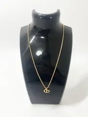 クリスチャンディオール Christian Dior ネックレス CDロゴ ゴールドカラー