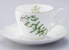 ★タイムセール★《２４.25％OFF》ノリタケイングリッシュハーブズティー・コーヒー碗皿２客組　●1890523A   品番T97887/4942