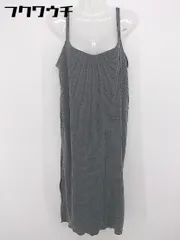 ◇ NATURAL BEAUTY BASIC リブ ノースリーブ 膝下丈 キャミソールワンピース サイズM グレー レディース 【中古】 【1103120009324】のサムネイル