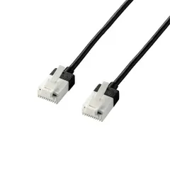 【新品】 エレコム LANケーブル/CAT6A/スーパースリム/爪折れ防止/1.0m/ブラック LD-GPASST/BK10