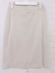 ◇ green label relaxing UNITED ARROWS バックジップ 膝丈 タイト スカート サイズ36 ライトベージュ レディース P  【中古】 【1209070006311】