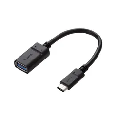 【数量限定】最大15W(5V/3A)の充電 最大5Gbpsのデータ転送 iPhone15対応 USB3.1 15cm Standard-A Type-C&USB3.1 ブラック 充電・データ転送用 USBケーブル USB3-AFCM01NBK エレコム