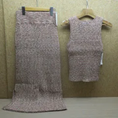 <未使用・タグ付き＞SNIDEL ニット ノースリ セットアップ