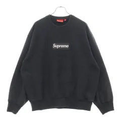 SUPREME (シュプリーム) 25SS Washed Box Logo Crewneck ウォッシュド ボックスロゴクルーネックスウェットトレーナー ブラック