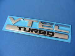 ● HONDA V-TEC TURBO ABS製 クロームメッキ＆ブラック セパレート仕様 エンブレム ●