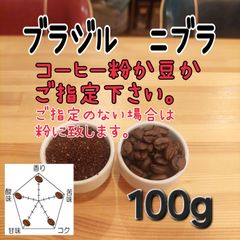 コーヒー粉orコーヒー豆100g　ブラジル.ニブラ
