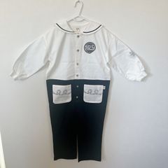 新品未使用 タグ付き LiTTC リトシー ホワイト ブラック ディズニー ミッキーマウス リトシー オールインワン つなぎ 120cm 男の子 女の子 カジュアル