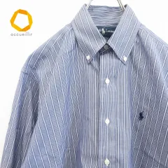 ラルフローレン RalphLauren ヴィンテージ ポロ刺繍 シャツ ストライプ ボタンダウン 846184