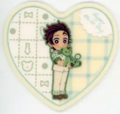 【中古】コースター 竈門炭治郎 「鬼滅の刃×ufotable Cafe/マチ★アソビCAFE ホワイトデーイベント2023 ランダムハート型アクリルコースターA」