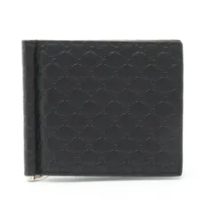 H78 未使用品✨GUCCI 二つ折り財布 マイクロ GG シマレザー ブラック グッチ 財布 二つ折り財布 GUCCI GG マーモント レザー