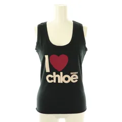 シーバイクロエ SEE BY CHLOE プリントタンクトップ 40 黒 ブラック /SS ■OSのサムネイル