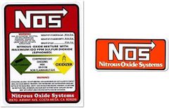 NOS ＆ NOS 『WARNING』 セット レーシング ステッカー