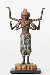 仏教美術 彩色 釈迦如来像 老木 仏像 鎌倉〜江戸期 古玩 仏教美術 彩色 釈迦如来像 老木 仏像 鎌倉〜江戸期 古玩 極彩色木