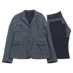 COMME des GARCONS HOMME コムデギャルソンオム セットアップ AD2009 ウール リネン 6B 異素材切替 テーラードジャケット スラックスパンツ ブラック系 ダークグレー系 S【中古】のサムネイル