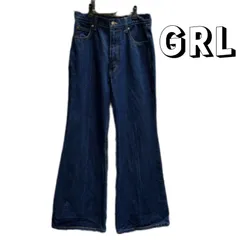 【used items】　【GRL】　グレイル　レディース　ボトムス　パンツ　デニム　センターライン　フレアデニムパンツ　M　CU429