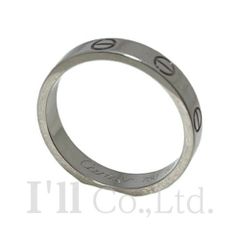 CARTIER　カルティエ　ラブ　ウエディング　リング　スモールモデル　B4085152　750WG　＃52　ブランドジュエリー　指輪　12号　Au750　K18WG　750ホワイトゴールド　18金　LOVE　Love　ミニラブ【中古】【76746】