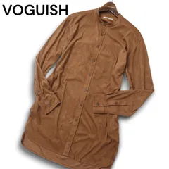 VOGUISH ヴォーギッシュ ルパート 秋冬 フェイク スウェード★ 長袖 ロング バンドカラー シャツ Sz.M メンズのサムネイル