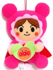 【中古】ぬいぐるみ あかちゃんまん ころふわ カラフルハートぬいぐるみ(EX) 「それいけ!アンパンマン」