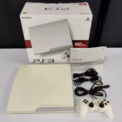 【s19485】 SONY ソニー PlayStation3 PS3 CECH-3000A 160GB クラシック・ホワイト 本体 コントローラー 箱