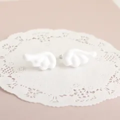 【ヘアクリップ】天使の羽☁️ふわふわヘアクリップ