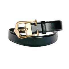 Cartier カルティエ Cアロンジェ バックル ベルト ブラック  黒 レザー 本革 ゴールド金具 メンズ ビジネス フランス製