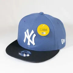 【ニューエラ正規品】KIDS 子供用 ニューエラ 帽子 キャップ キッズ Youth 9FIFTY Powered by GORO NAKATSUGAWA（MIN-NANO） ニューヨーク・ヤンキース スレート ブラック(商品番号：14703348)