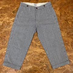 CIAOPANIC ヒッコリー アンクル丈パンツ メンズM チャオパニック MEN'S マリンパンツ ボトムス ズボン ストライプ ユーズド USED 古着のサムネイル