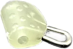 LEXOR スライド パーツ 遊動式 シンカー おもり タイラバ 鯛ラバ オモック メタル ジグ 釣り リング 魚 蓄光 蛍光 セット(グロー, 30個)