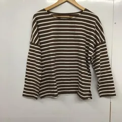 Ungrid アングリッド Tシャツ 長袖 111942709201サイドスリットボーダーロングスリーブTee