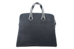【美品】HERMES エルメス サックイブー MM キャンバス×レザー □J刻印 ブラック系 ハンドバッグ ブランド鞄【SW5】